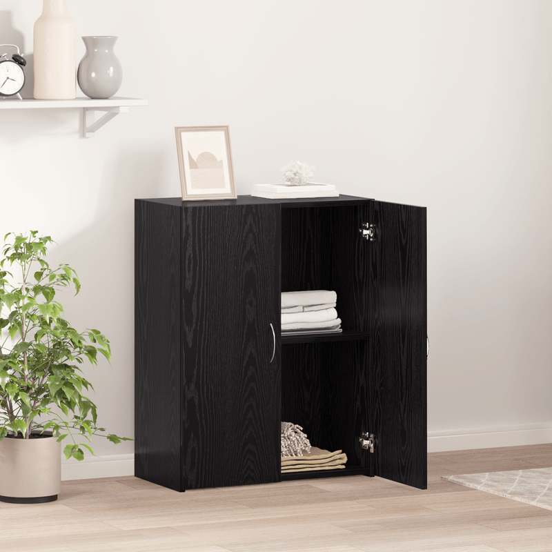 Casa si Gradina - Mobilier - Comode si corpuri - Comode - Cabinet de birou Stejar negru 60x32x77.5 cm Lemn ingineresc - Infinity.ro
