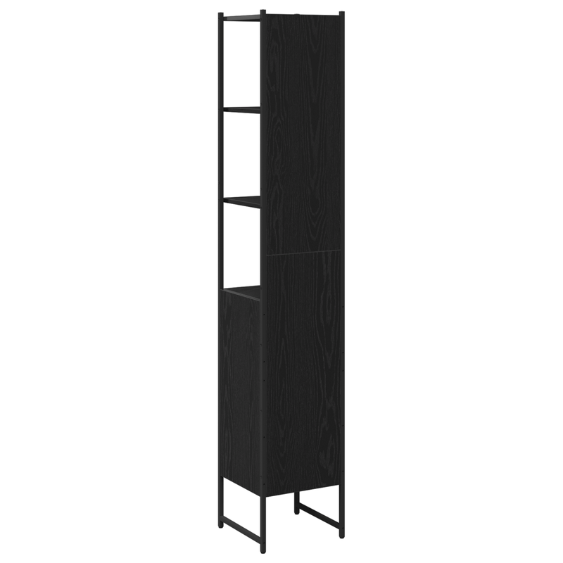 Casa si Gradina - Mobilier - Mobilier baie - Corpuri baie - Dulap de baie, stejar negru, 33x33x185,5 cm, lemn prelucrat - Infinity.ro