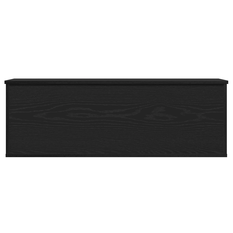 Casa si Gradina - Mobilier - Organizare si depozitare - Cutii depozitare - Cutie de depozitare  Neagra cu aspect de stejar 102x35x35 cm din lemn prelucrat - Infinity.ro