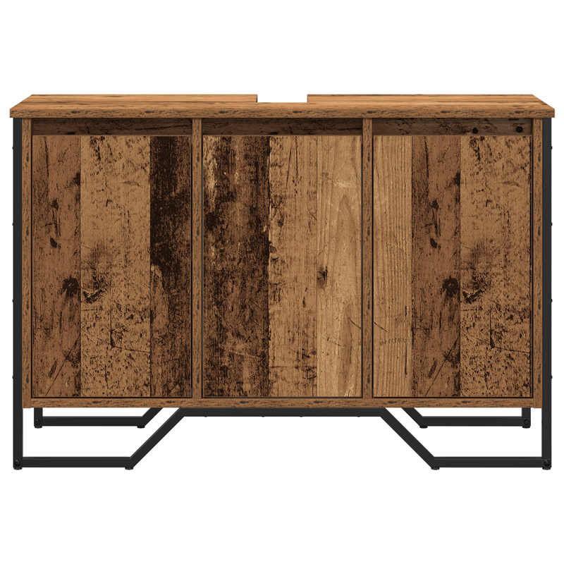 Casa si Gradina - Mobilier - Seturi de mobilier - Seturi baie - Dulap pentru chiuveta Lemn vechi 91x35x60 cm Lemn prelucrat - Infinity.ro