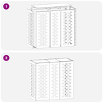 Casa si Gradina - Termice - Calorifere si accesorii - Accesorii calorifere - Husa aer conditionat, oliv, 110x50x80 cm, otel - Infinity.ro
