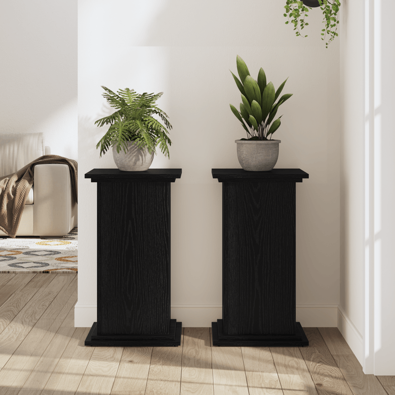 Casa si Gradina - Gradinarit si plante - Plante si ghivece - Ghivece si suporturi - Suport pentru plante Stejar Negru 33x33x60 cm Lemn Stratificat - Infinity.ro