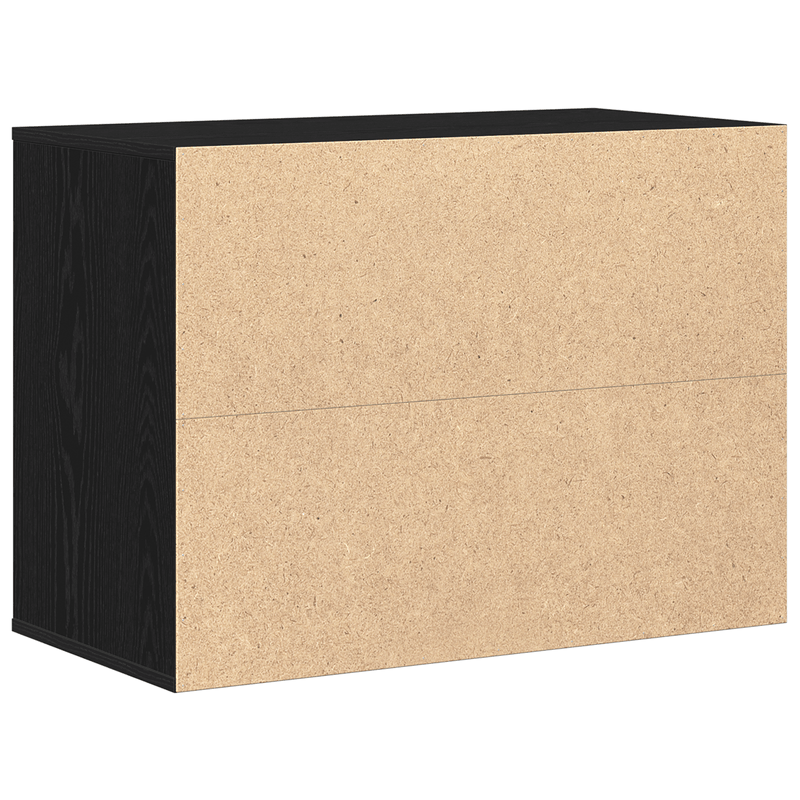 Casa si Gradina - Mobilier - Comode si corpuri - Comode - Comoda coltara Negru Stejar 80x41x58 cm Lemn prelucrat - Infinity.ro