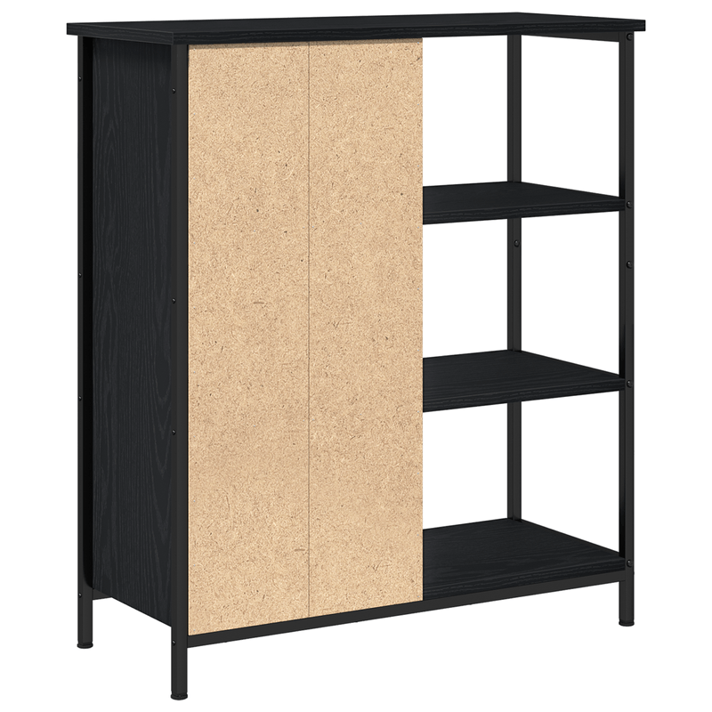 Casa si Gradina - Mobilier - Comode si corpuri - Comode - Bufet Negru Stejar 70x30x80 cm Lemn prelucrat - Infinity.ro
