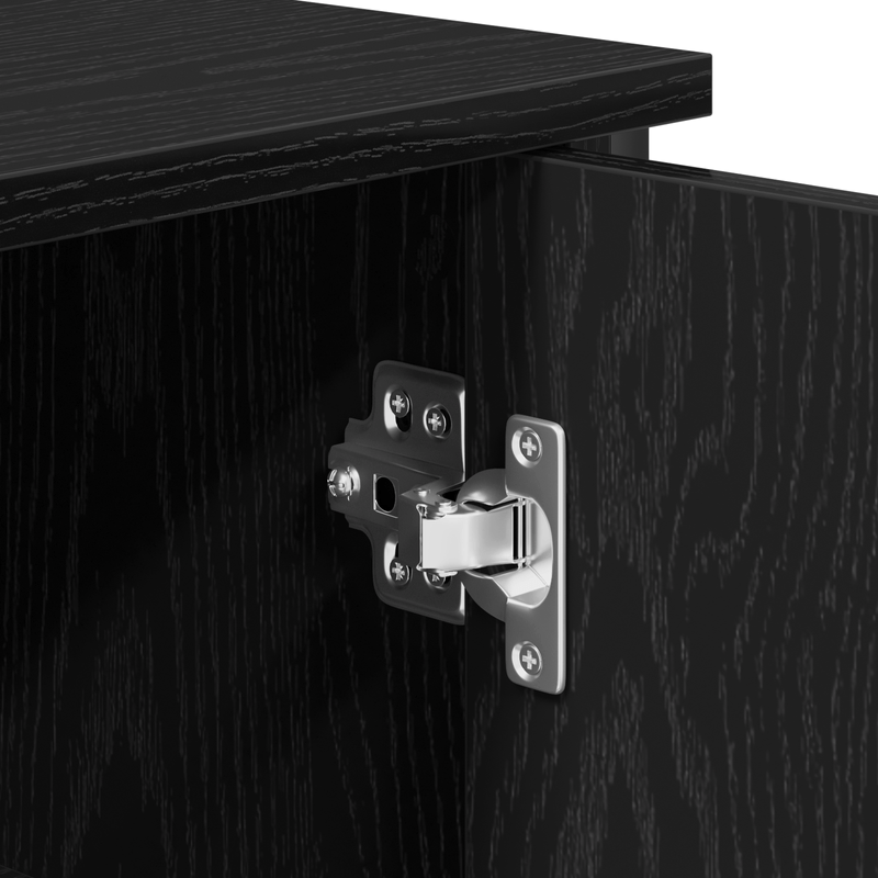 Casa si Gradina - Mobilier - Comode si corpuri - Comode - Bufet Negru Stejar 70x30x80 cm Lemn prelucrat - Infinity.ro