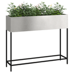 Casa si Gradina - Gradinarit si plante - Plante si ghivece - Ghivece si suporturi - Jardiniera ridicata de gradina, 100x26x82 cm, otel inoxidabil - Infinity.ro