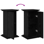 Casa si Gradina - Gradinarit si plante - Plante si ghivece - Ghivece si suporturi - Suport de Expunere cu Spatiu de Depozitare Stejar Negru 31x30x60 cm Lemn Ingineresc - Infinity.ro