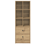 Casa si Gradina - Mobilier - Comode si corpuri - Comode - Unitate de Rafturi din Stejar Artizanal Lemn prelucrat Medie Modern - Infinity.ro