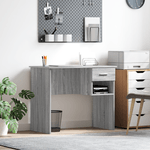 Casa si Gradina - Mobilier - Mese si birouri - Birouri - Birou cu stocare Gri Sonoma 90x49.5x75 cm Lemn prelucrat - Infinity.ro