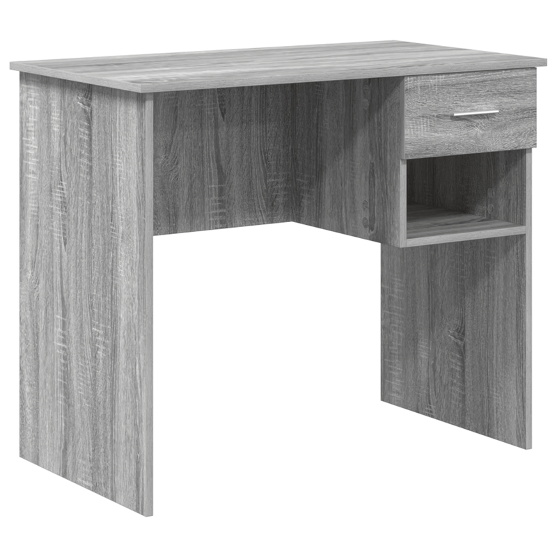 Casa si Gradina - Mobilier - Mese si birouri - Birouri - Birou cu stocare Gri Sonoma 90x49.5x75 cm Lemn prelucrat - Infinity.ro