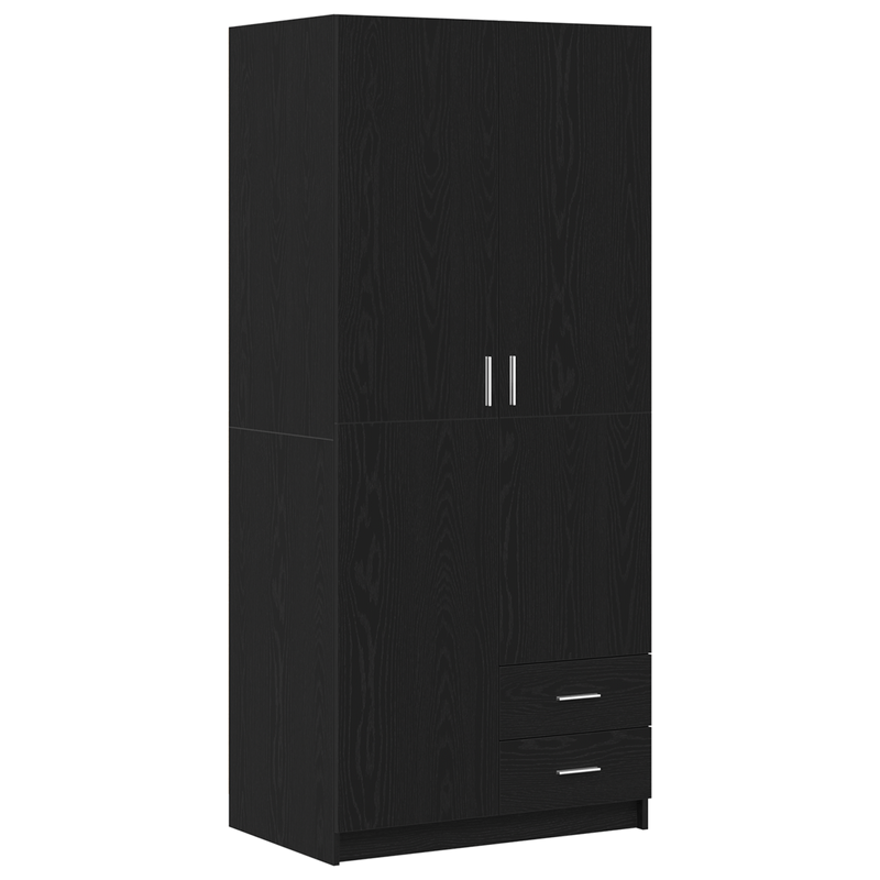 Casa si Gradina - Mobilier - Dulapuri si sifoniere - Dulapuri - Dulap Negru din Stejar  80x52x180 cm din Lemn Compozit - Infinity.ro