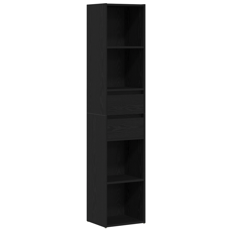 Casa si Gradina - Mobilier - Biblioteci si rafturi - Biblioteci - Biblioteca modulara, stejar negru, 36x30x171 cm, lemn prelucrat - Infinity.ro