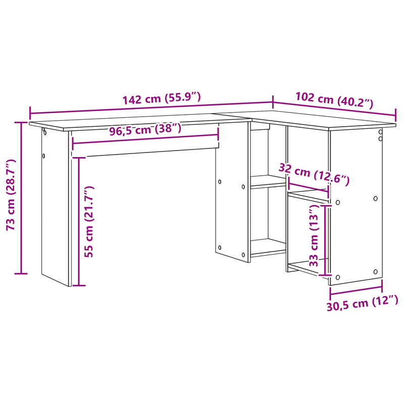 Casa si Gradina - Mobilier - Mese si birouri - Birouri - Birou de calculator gri beton gri beton placi aglomerate - Infinity.ro