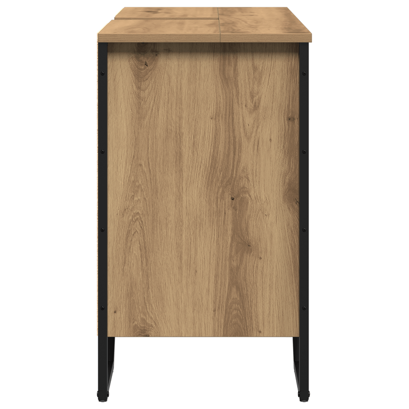 Casa si Gradina - Mobilier - Mobilier baie - Comode baie - Cabinet pentru chiuveta in baie Stejar artizanal 91x35x60 cm Lemn prelucrat - Infinity.ro