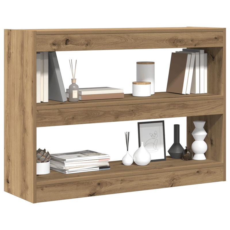Casa si Gradina - Mobilier - Biblioteci si rafturi - Biblioteci - Raft/Bariere de Camera - Stejar Artisan - 100x30x72 cm - Fabricat din Lemn Prelucrat - Infinity.ro