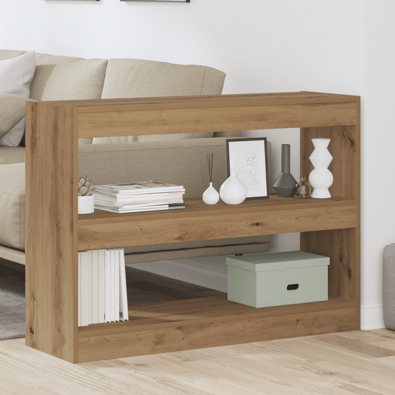 Casa si Gradina - Mobilier - Biblioteci si rafturi - Biblioteci - Raft/Bariere de Camera - Stejar Artisan - 100x30x72 cm - Fabricat din Lemn Prelucrat - Infinity.ro