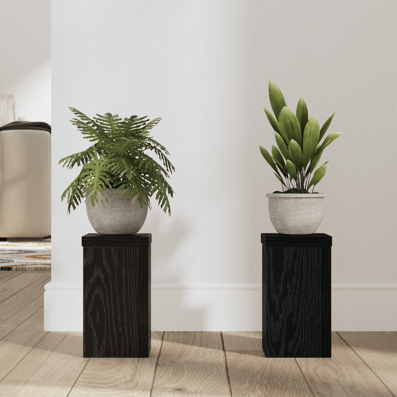 Casa si Gradina - Gradinarit si plante - Plante si ghivece - Ghivece si suporturi - Suport din Stejar Negru Set de 2 Stejar negru Lemn - Infinity.ro