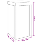 Casa si Gradina - Gradinarit si plante - Plante si ghivece - Ghivece si suporturi - Suport din Stejar Negru Set de 2 Stejar negru Lemn - Infinity.ro