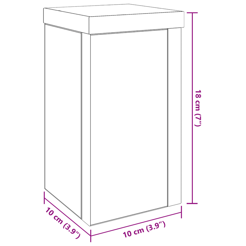 Casa si Gradina - Gradinarit si plante - Plante si ghivece - Ghivece si suporturi - Suport din Stejar Negru Set de 2 Stejar negru Lemn - Infinity.ro