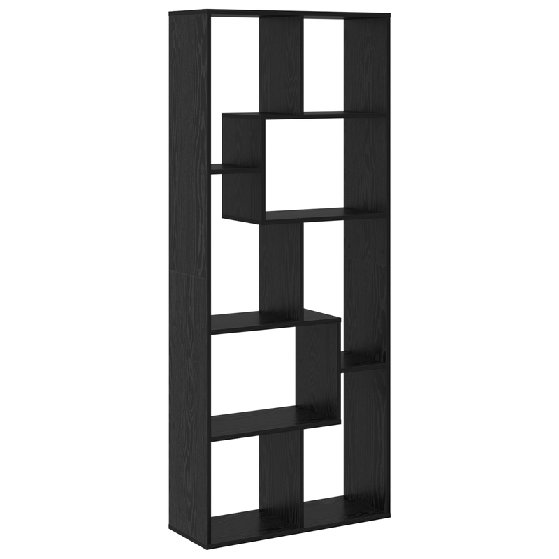 Casa si Gradina - Mobilier - Biblioteci si rafturi - Biblioteci - Biblioteca separator de camera Stejar Negru 67x25x161.5 cm Lemn Prelucrat - Infinity.ro
