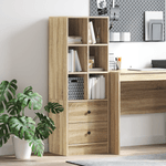 Casa si Gradina - Mobilier - Comode si corpuri - Comode - Unitate de rafturi din stejar Sonoma Stejar Sonoma MDF Mari - Infinity.ro