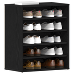 Casa si Gradina - Mobilier - Organizare si depozitare - Organizator incaltaminte - Dulap pentru pantofi  Negru Stejar 60x35x70 cm Lemn - Infinity.ro
