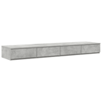 Casa si Gradina - Mobilier - Paturi si accesorii - Accesorii paturi - Sertare pentru pat in gri beton, 140x36.5x16.5 cm, realizat din lemn prelucrat - Infinity.ro