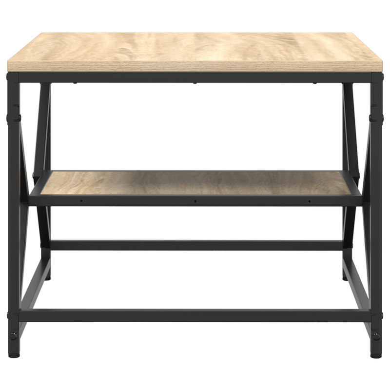 Casa si Gradina - Mobilier - Mese si birouri - Masute de cafea - Masa de cafea cu raft din stejar Sonoma – 51x50x40 cm – fabricata din lemn prelucrat - Infinity.ro