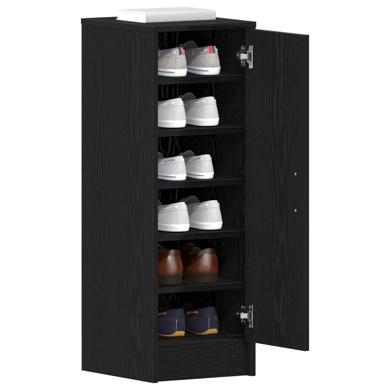 Casa si Gradina - Mobilier - Organizare si depozitare - Organizator incaltaminte - Pantofar, stejar negru, 32x35x92 cm, lemn prelucrat - Infinity.ro