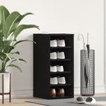 Casa si Gradina - Mobilier - Organizare si depozitare - Organizator incaltaminte - Dulap pentru pantofi  Negru Stejar 32x35x70 cm Lemn prelucrat - Infinity.ro
