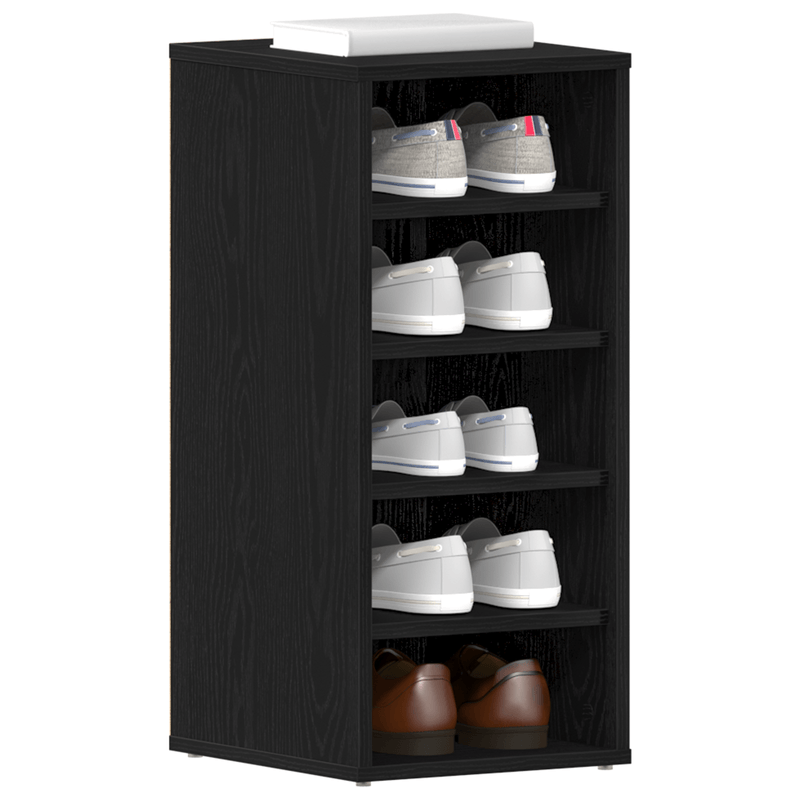 Casa si Gradina - Mobilier - Organizare si depozitare - Organizator incaltaminte - Dulap pentru pantofi  Negru Stejar 32x35x70 cm Lemn prelucrat - Infinity.ro