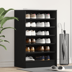 Casa si Gradina - Mobilier - Organizare si depozitare - Organizator incaltaminte - Dulap pentru pantofi  Negru Stejar 60x35x92 cm Lemn prelucrat - Infinity.ro