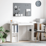 Casa si Gradina - Mobilier - Mese si birouri - Birouri - Birou alb Alb Placi aglomerate Mediu Stocare - Infinity.ro