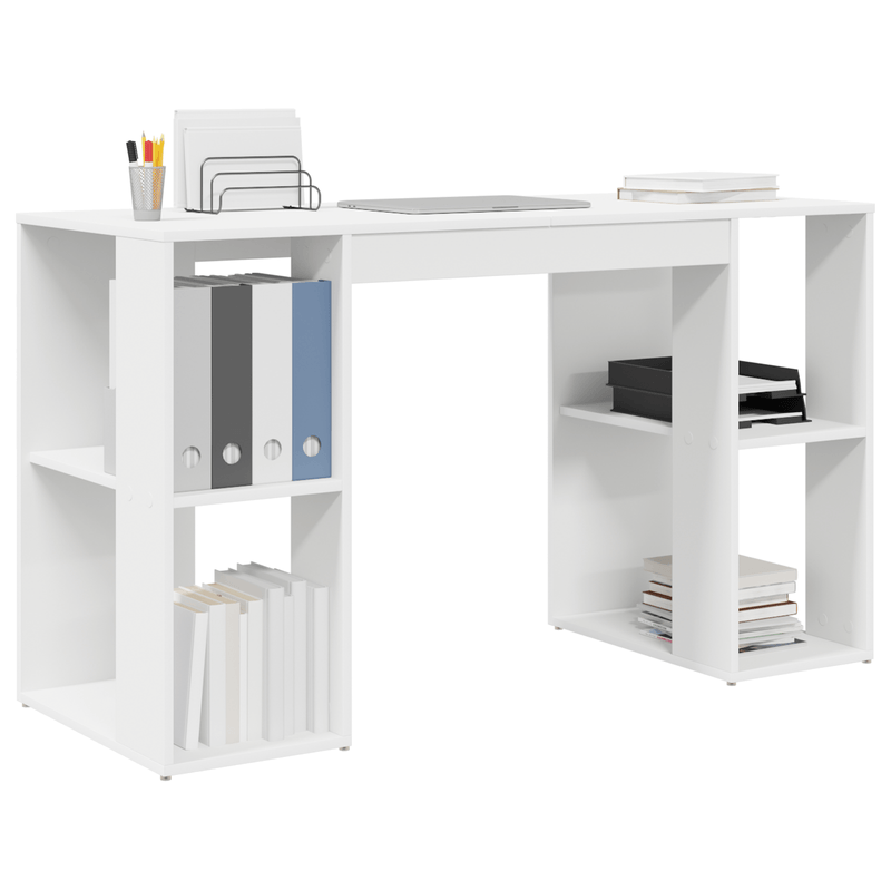 Casa si Gradina - Mobilier - Mese si birouri - Birouri - Birou alb Alb Placi aglomerate Mediu Stocare - Infinity.ro