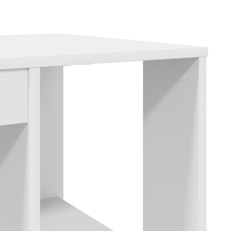 Casa si Gradina - Mobilier - Mese si birouri - Birouri - Birou alb Alb Placi aglomerate Mediu Stocare - Infinity.ro