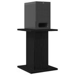 TV, Audio-Video si Foto - Audio profesionale - Stative - Suporturi pentru difuzoare 2 buc Negru Stejar 30x30x40 cm Lemn compozit - Infinity.ro