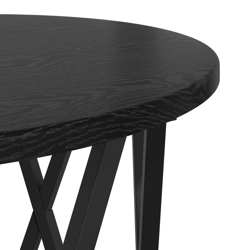 Casa si Gradina - Mobilier - Mese si birouri - Masute de cafea - Mese laterale, 2 buc, stejar negru, lemn prelucrat - Infinity.ro