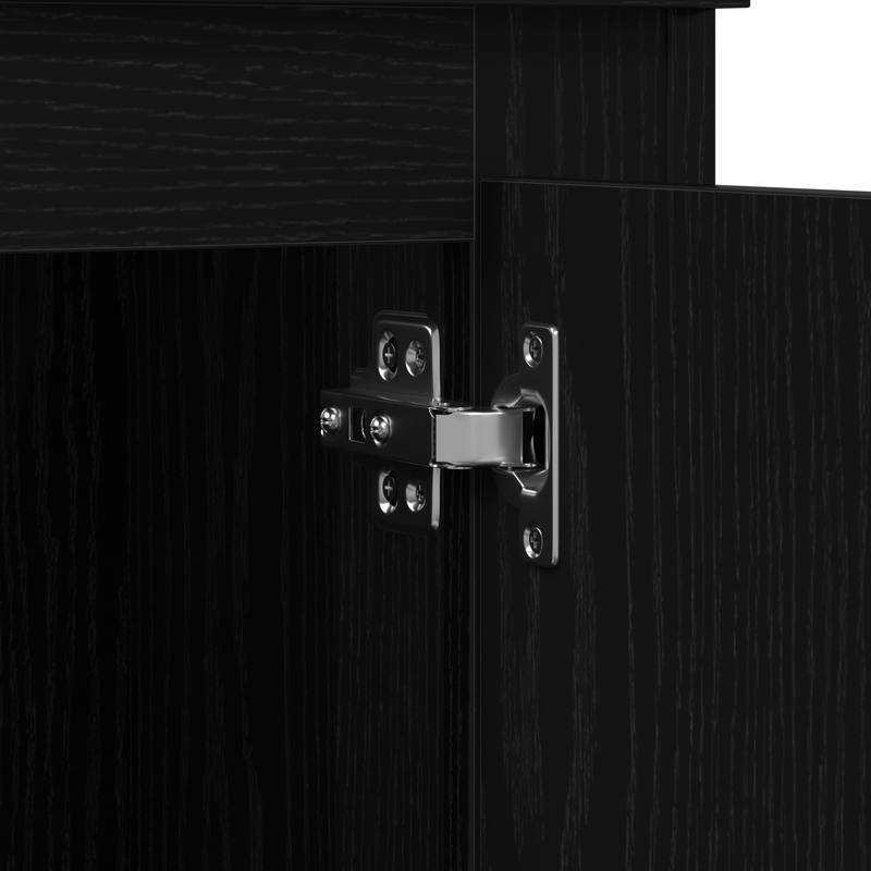 Casa si Gradina - Mobilier - Comode si corpuri - Corpuri bucatarie - Dulap inalt, stejar negru, 36x35,5x103,5 cm, lemn prelucrat - Infinity.ro