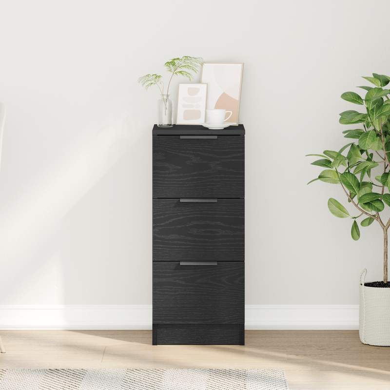 Casa si Gradina - Mobilier - Comode si corpuri - Comode - Bufet din stejar negru 30x30x70 cm din lemn prelucrat - Infinity.ro