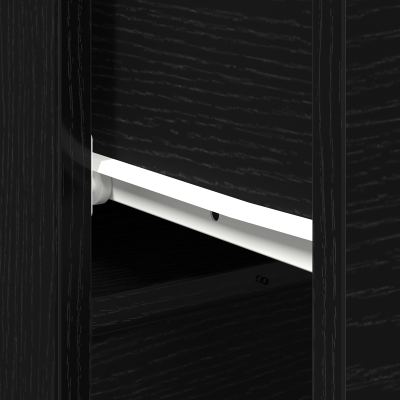 Casa si Gradina - Mobilier - Comode si corpuri - Comode - Bufet din stejar negru 30x30x70 cm din lemn prelucrat - Infinity.ro