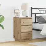 Casa si Gradina - Mobilier - Comode si corpuri - Noptiere - Noptiera cu LED Artisan Oak 39x34.5x65 cm Lemn prelucrat - Infinity.ro