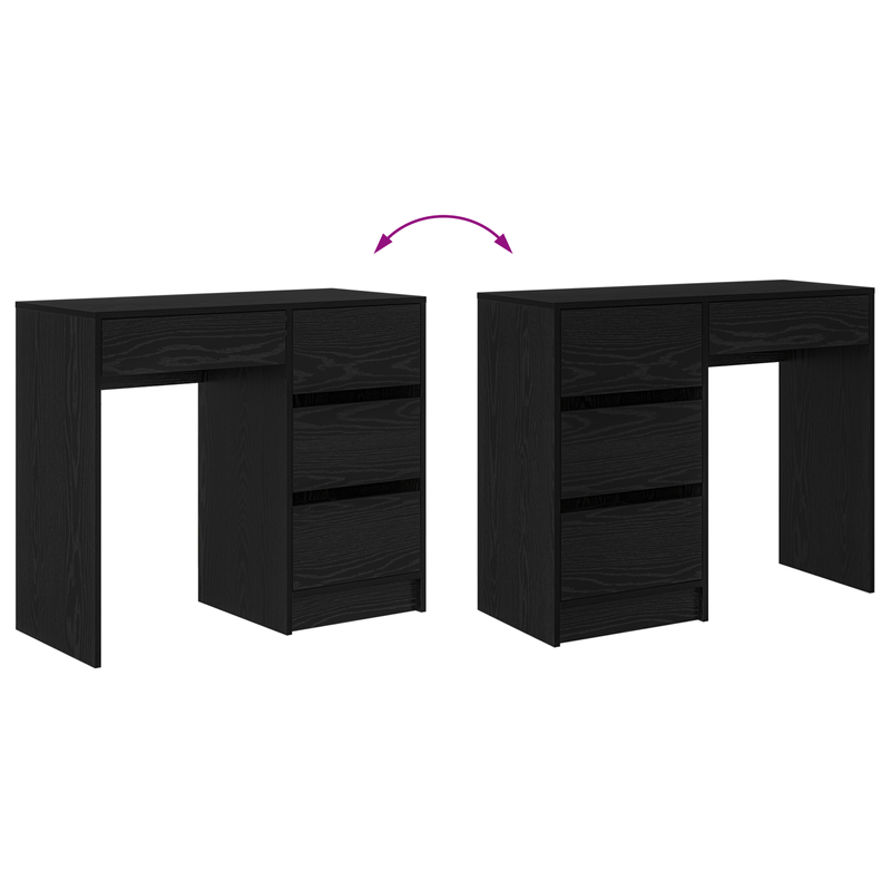 Casa si Gradina - Mobilier - Mese si birouri - Birouri - Birou de Scris Negru din Stejar Stejar negru - Infinity.ro