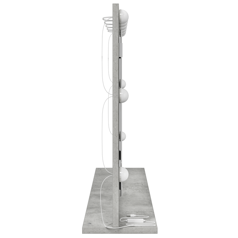 Casa si Gradina - Decoratiuni - Oglinzi - Oglinda de toaleta Gri beton Sticla 80 x 55 x 18 cm Oglinda - Infinity.ro