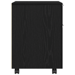 Casa si Gradina - Constructii - Depozitare, transport si protectie - Rafturi, fisete si vestiare - Fiset mobil cu roti, stejar negru, 45x38x54 cm - Infinity.ro