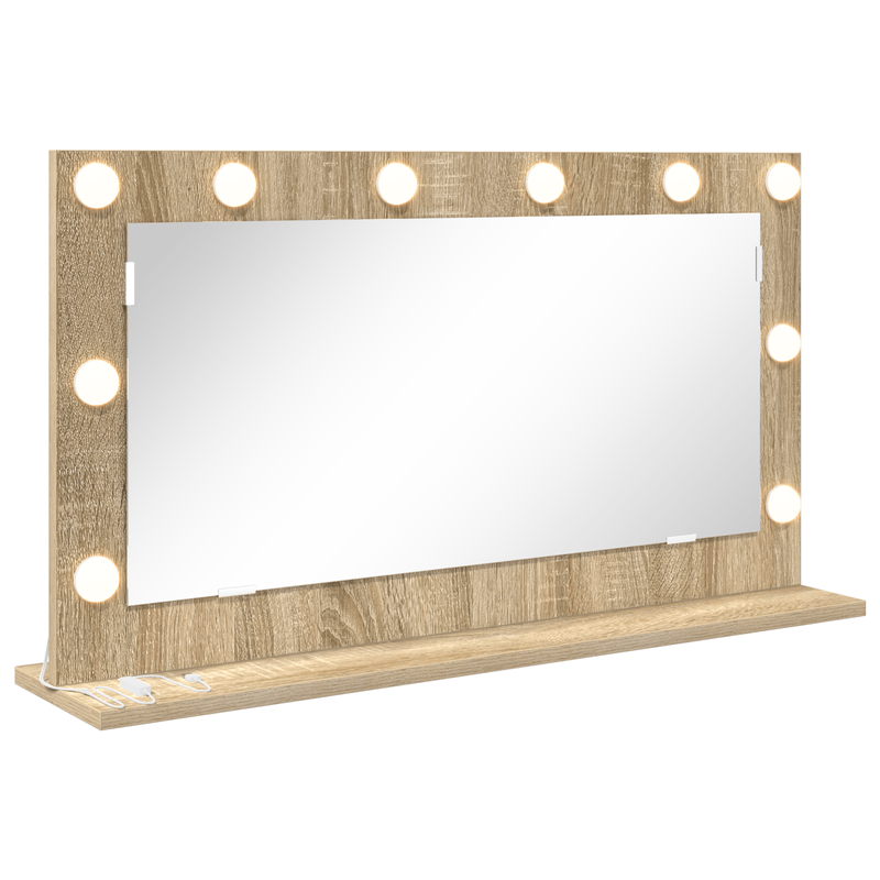 Casa si Gradina - Decoratiuni - Oglinzi - Oglinda de toaleta Stejar Sonoma Lemn prelucrat, Sticla - Infinity.ro