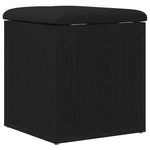 Casa si Gradina - Mobilier - Canapele si coltare - Banchete - Banca de depozitare Stejar Negru 42x42x45 cm Lemn Masiv - Infinity.ro