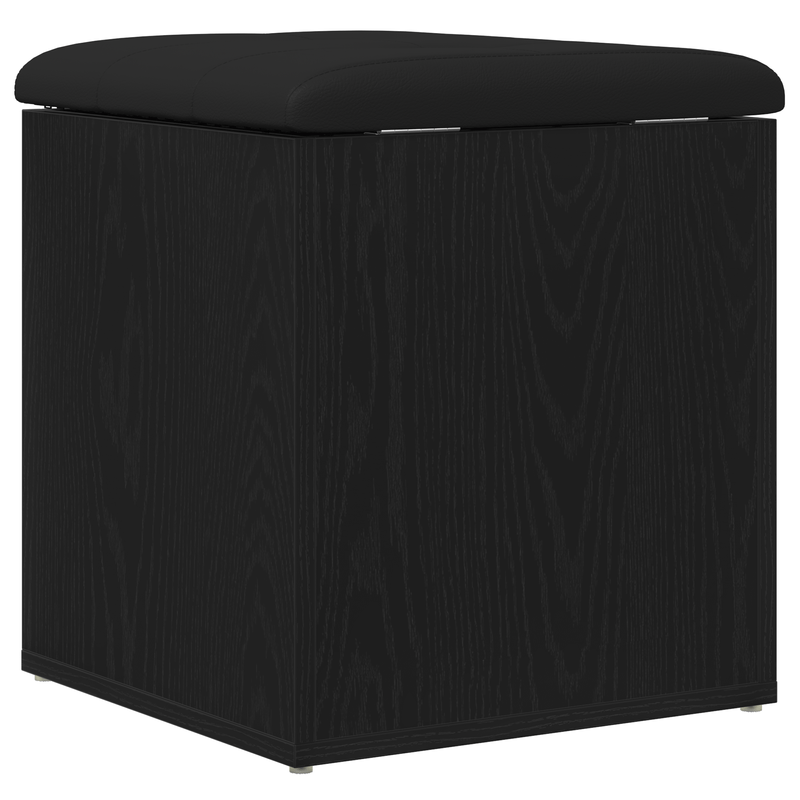 Casa si Gradina - Mobilier - Canapele si coltare - Banchete - Banca de depozitare Stejar Negru 42x42x45 cm Lemn Masiv - Infinity.ro
