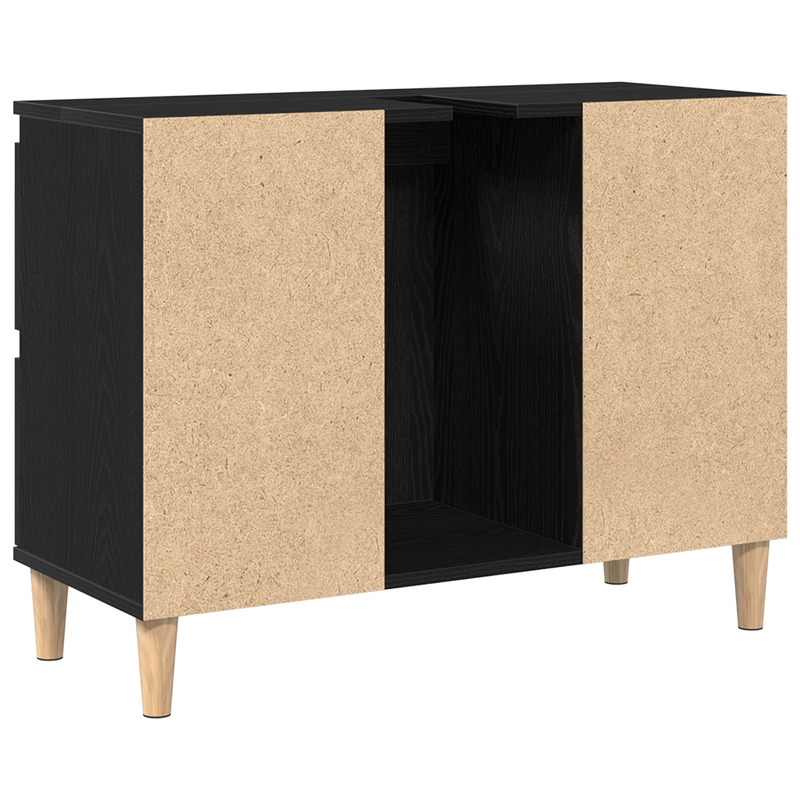 Casa si Gradina - Mobilier - Mobilier baie - Comode baie - Dulap de chiuveta, stejar negru, 80x33x60 cm, lemn prelucrat - Infinity.ro