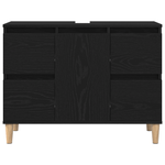 Casa si Gradina - Mobilier - Mobilier baie - Comode baie - Dulap de chiuveta, stejar negru, 80x33x60 cm, lemn prelucrat - Infinity.ro