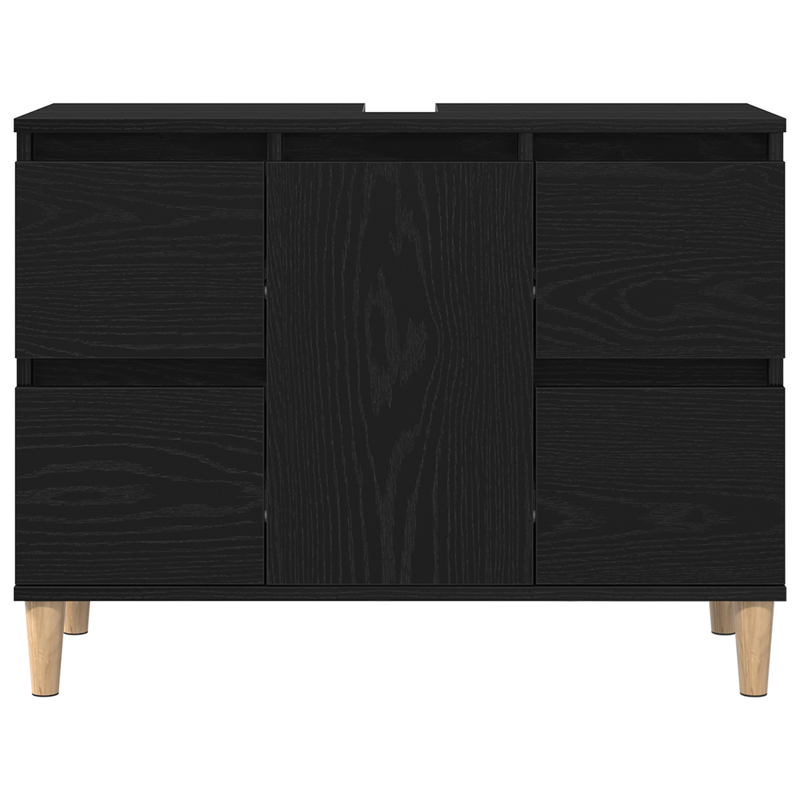Casa si Gradina - Mobilier - Mobilier baie - Comode baie - Dulap de chiuveta, stejar negru, 80x33x60 cm, lemn prelucrat - Infinity.ro